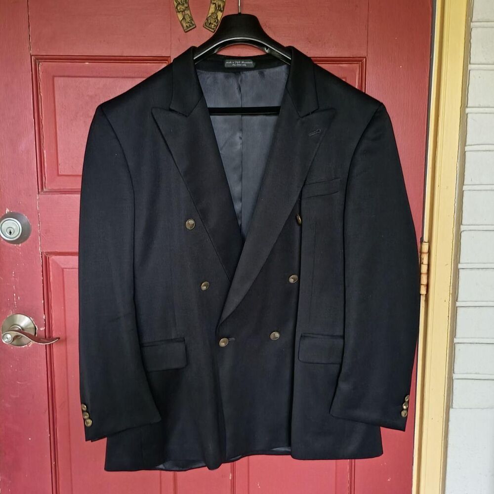 Gianfranco Ruffini, Italy, 100% wool Double Breasted Blazer